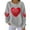 #189 Gray, variant on Felirenzacia Plus Size Women’s Valentine Hoodie Love Heart Print Long Sleeve Casual Comfy Pullover Top Romantic Holiday Outfit Women’s Fashion, White,S