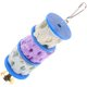 thumbnail image 3 of GOOHOCHY Bird Parrot Toy Dentitud Toy Natural Calcium Stone Bitting Pitting Juguete Pájaro Carril colgante Juguido con campana, 3 of 8
