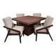 thumbnail image 4 of Comedor Denver 4 Sillas, Lino Beige, MDF UV, 120x120 cm, SALVANTO, 4 of 8