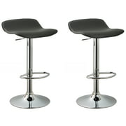 Countoured Contemporary Backless Swivel Adjustable Barstool