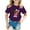 Purple, variant on TOOYOU Girls Graphic T-Shirt Round Neck Short Sleeve Casual Tee Relaxed Fit Tops For Toddler Black Size 3-4 Years