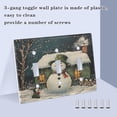thumbnail image 3 of WOBOGO Winter Snowman 3-hole Switch Plates PC Flame Retardant Plastic Material Glossy Finish Smooth Touch 6.37x4.48x0.27in, 3 of 8