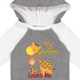 thumbnail image 4 of Inktastic My Grandma Loves Me Giraffe Boys or Girls Long Sleeve Baby Bodysuit, 4 of 5