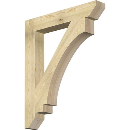 

Ekena Millwork 6 W x 40 D x 48 H Imperial Slat Rough Sawn Bracket Douglas Fir