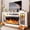 White-70in, variant on Easoger 36 Inch Fireplace TV Stand for TVs up to 80", LED Light Entertainment Center with 3-Sided Glass Fireplace, TV Console, White