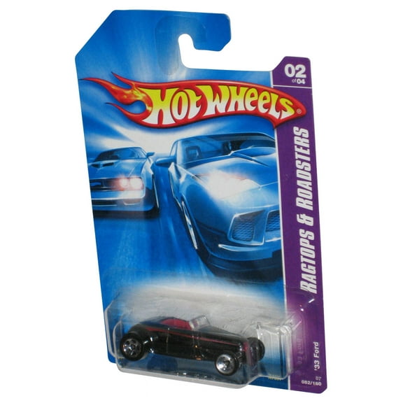 Hot Wheels Ragtops & Roadsters 02/04 (2006) Black '33 Ford Car 082/180