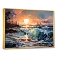 thumbnail image 2 of Designart "Tranquil Horizons At Beach Sunrise III" Ocean Floater Framed Canvas Wall Art, 2 of 5