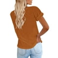 thumbnail image 3 of Sherrylily Women Short Sleeve Shirts Loose Casual Summer Basic Tops Fashion Tee, 3 of 3