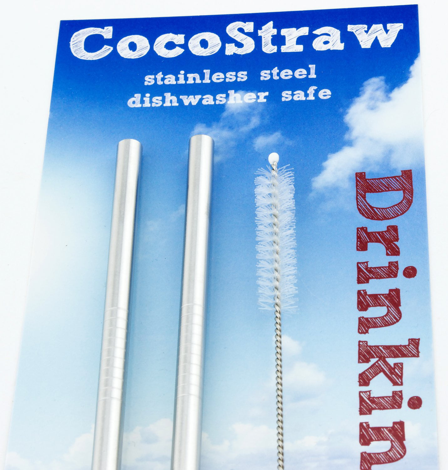 4 Stainless Steel Drinking Straws fits Yeti Tumbler Rambler  Cups - CocoStraw Brand - for 20 oz: Tumblers & Water Glasses