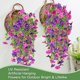 thumbnail image 4 of Flores Artificiales para Exteriores, Falsa Glorieta de la Mañana Flor Colgante Decorativa, 2 Piezas Plantas Falsos Realistas Petunias Vides Trepadoras, Decoración para Porche, Patio, 4 of 4