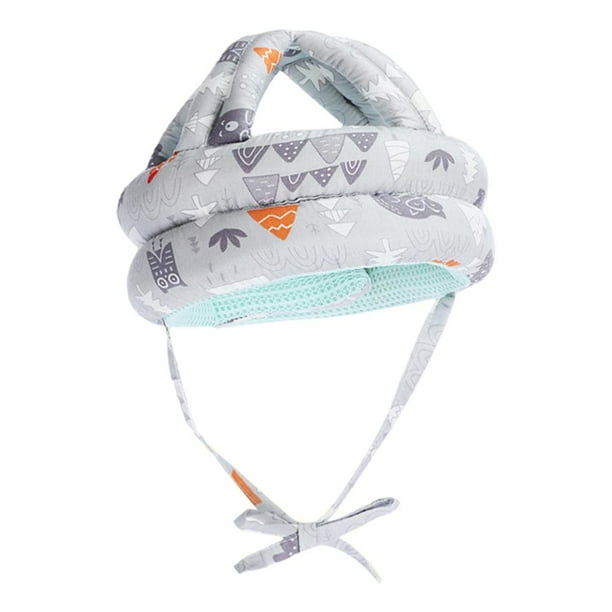 Cascos protectores para bebés, suave , transpirable, para , anticaída, gorras cómodas, protección para la cabeza, para el Gris