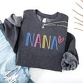 thumbnail image 3 of GODMERCH Embroidered Nana Sweatshirt, Gifts Birthday Mothers Day for Nana, Embroidery Crewneck Sweatshirts for Women, 3 of 6
