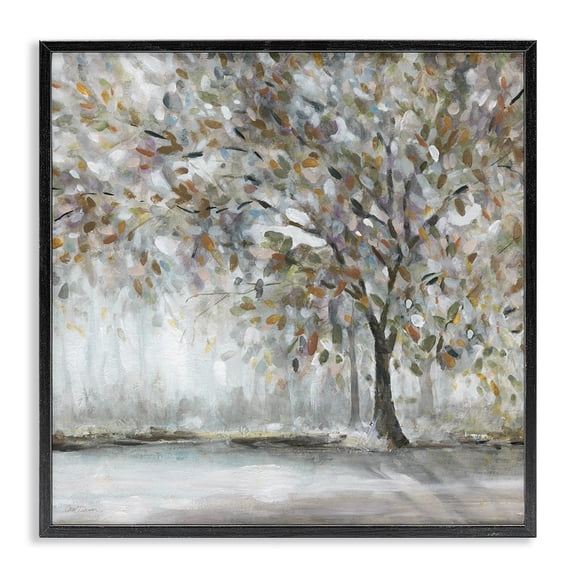 Stupell Industries Rustic Lodge Woodland Nature Tree Black Framed Giclee Art, 12 x 12, by Carol Robinson
