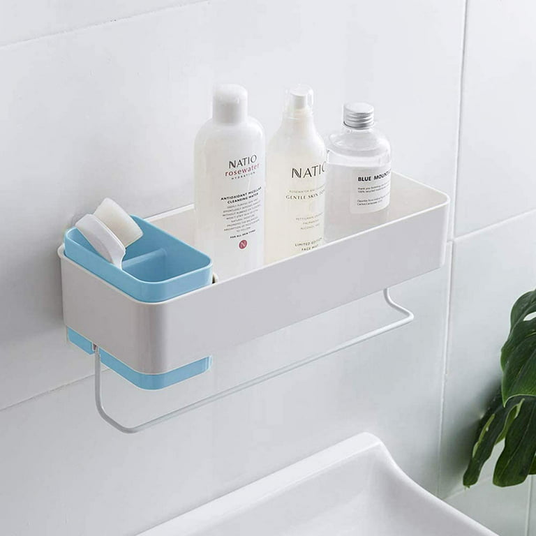Shower Caddy Plastic Drain Rack Multi Wall-Mounted Purpose Bathroom Storage  Shelf Self-Adhesive Shower Organizer Supplies - AliExpress