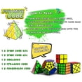 thumbnail image 4 of Speed ??Cube Set Puzzle Cube Magic Cube 2X2 4X4 Pyraminx Pyramid Megaminx Fenghuolun Puzzle Cube Juguete de Regalo para niños Adultos Paquete de 5, 4 of 7