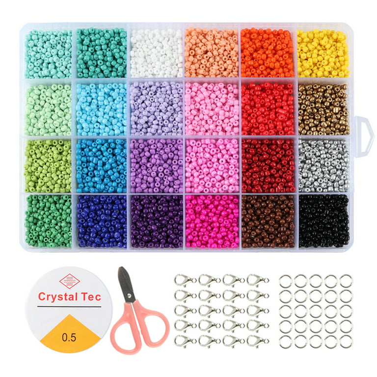 10 grids/Box Mixed Rice Beads Polyme Clay Set Letter Seed Loose Beading Kit  for Jewelry Making DIY Bracelet Necklace Accessories