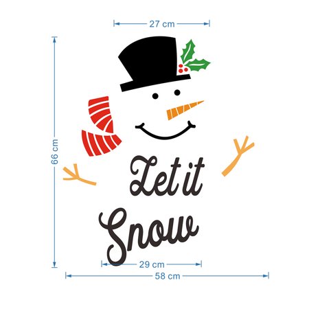 

Christmas Snowman Expression Magnetic Refrigerator Sticker Holiday Decoration DIY cartoon Garage door Waterproof wall sticker