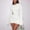White, variant on Kiplyki Women's Long Sleeve Fall Dress Round-Neck Solid Out Mini Dress