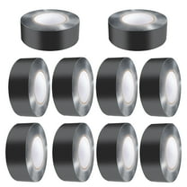 KFFKFF Deck Joist Tape, 2 in x 50 ft, 10 Rolls, Durable Waterproof Butyl Flashing Tape for Decking, Self-Stick, Suitable for Wood Decks, Beams, Roofs, RVs, Home, and Pipe Repairs, Black