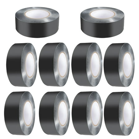 KFFKFF Deck Joist Tape, 2 in x 50 ft, 10 Rolls, Durable Waterproof Butyl Flashing Tape for Decking, Self-Stick, Suitable for Wood Decks, Beams, Roofs, RVs, Home, and Pipe Repairs, Black