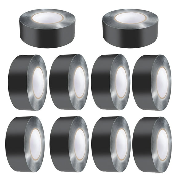 KFFKFF Deck Joist Tape, 2 in x 50 ft, 10 Rolls, Durable Waterproof Butyl Flashing Tape for Decking, Self-Stick, Suitable for Wood Decks, Beams, Roofs, RVs, Home, and Pipe Repairs, Black