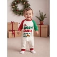 thumbnail image 4 of BemeyourBBs Christmas Baby Boy Outfit Sorry Santa I Drink All the Milk Romper Long Sleeve Letter Print Newborn Jumpsuit Xmas Clothes, 4 of 9