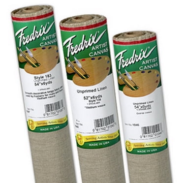 Fredrix T1042 52 in. x 6 yards Unprimed Linen Canvas Roll