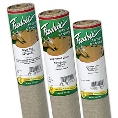 Fredrix Unprimed Linen Canvas Roll - 52" x 6 yards