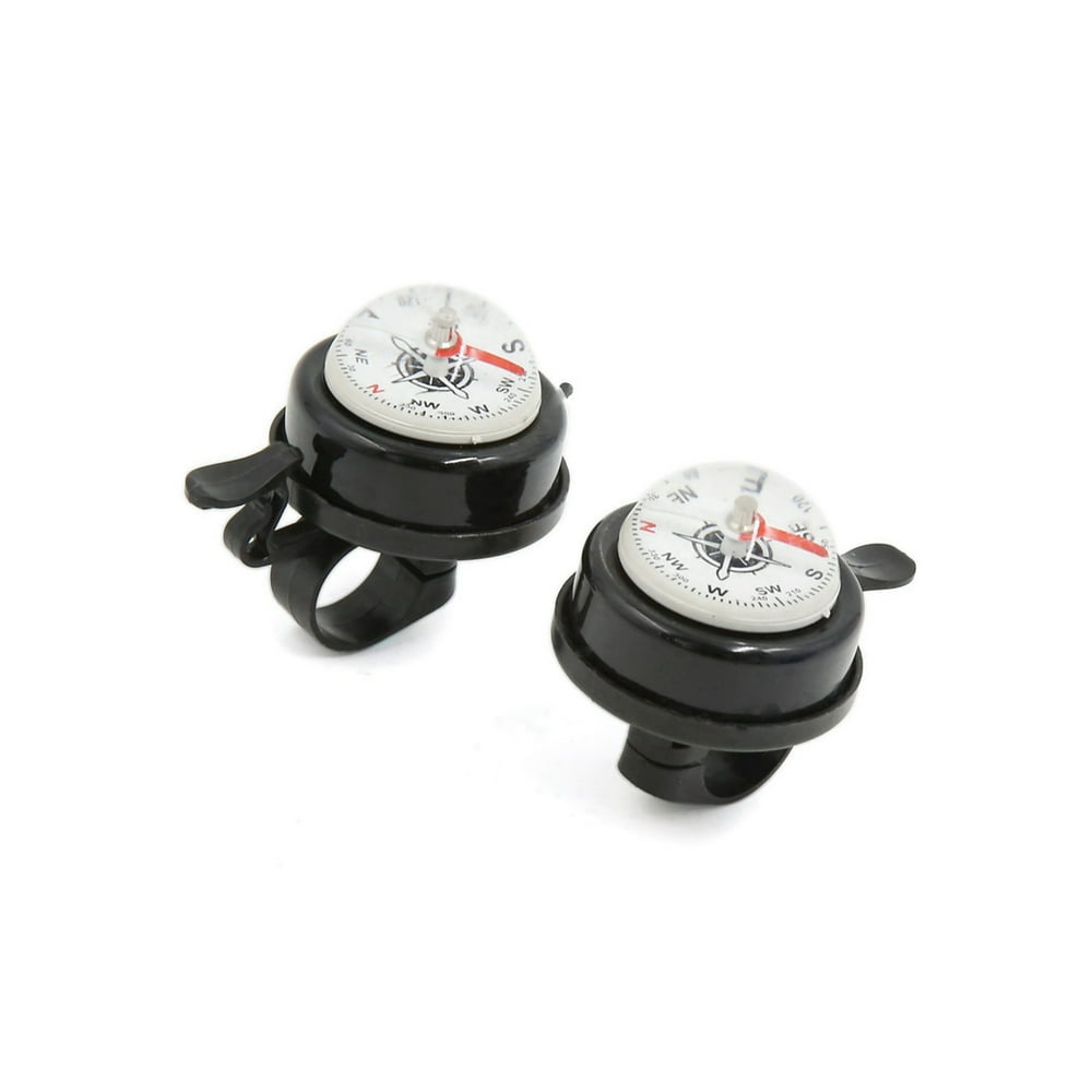 Unique Bargains 2 Pieces Bike Handlebar Compass Style Horn Bicycle Bell
