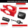 thumbnail image 3 of 2Set Door Lock Installation Kit,Door Hole Drilling Kit for Wooden Doors,Door Lock Hole Saw Door Knob Installation Kit, 3 of 5