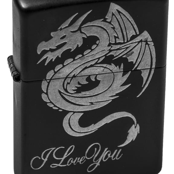 Lighter- I Love You Flying Dragon L1 Black