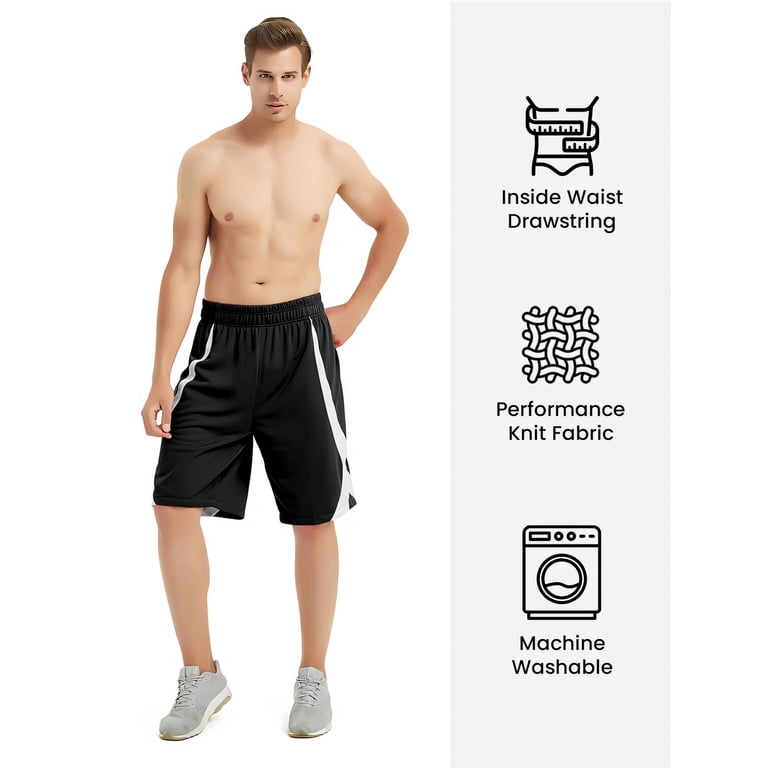 Men's Basketball Shorts, Active Running Shorts, Jersey Short, No