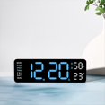 thumbnail image 4 of Reloj Electrónico Multifuncional Simple, Rectangular, con Fuente Grande, Despertador, Se Puede Colgar o Colocar de Pie A, 4 of 5