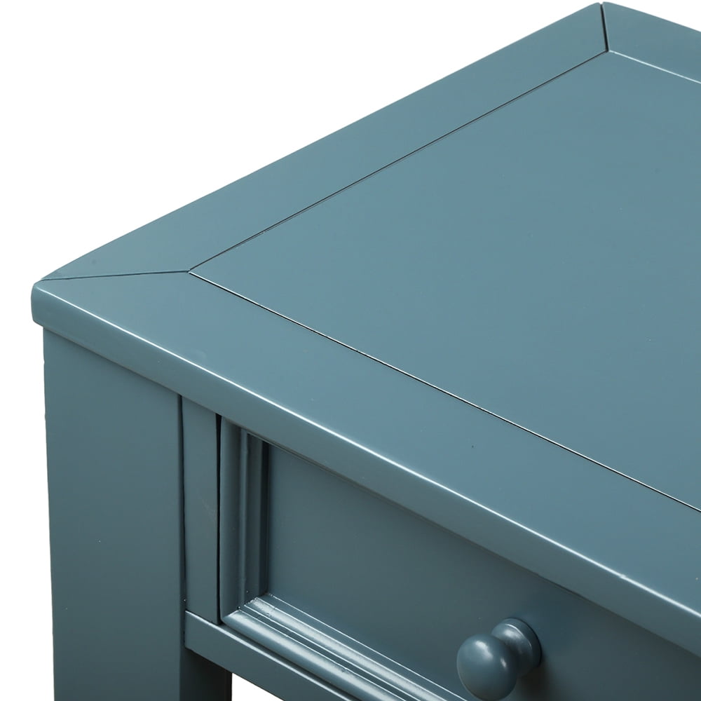 Lowestbest 64" Console Table for Entryway, Modern Sofa Table with Storage Drawer, Bottom Shelf Entryway Table for Hallway, Dark Blue Lowestbest 64" Console Table for Entryway, Modern Sofa Table with Storage Drawer, Bottom Shelf Entryway Table for Hallway, Dark Blue