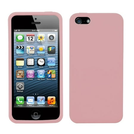 - Solid Rubberized Silicone Gummy Skin Cover Case for iphone 5 or 5S