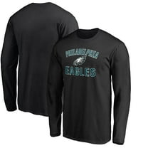 Men's Black Philadelphia Eagles Victory Arch Long Sleeve T-Shirt