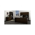 thumbnail image 6 of Lorell Chateau Series Mahogany Laminate Desking 70.9" x 14.8" x 36.5"Hutch, 1.5" Top - Drawer(s)4 Door(s) - Reeded Edge - Material: P2 Particleboard - Finish: Mahogany, Laminate, 6 of 7