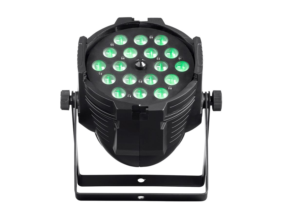 Monoprice Stage Wash PAR Stage Light With Zoom (RGBWA-UV), 18W, 18x LED  - Stage Right Series