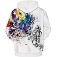 thumbnail image 6 of Chaos World Men's Novelty Hoodie Long Sleeves 3D Funny Graphic Print Sweatshirt Pullover, 6 of 9