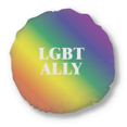 thumbnail image 1 of Gradient LGBT Ally Rainbow Round Throw Pillow Home Decoration Cushion, 1 of 3