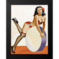 thumbnail image 2 of Driben, Peter 12x14 Black Modern Framed Museum Art Print Titled - Mid-Century Pin-Ups - Over a drum, 2 of 5