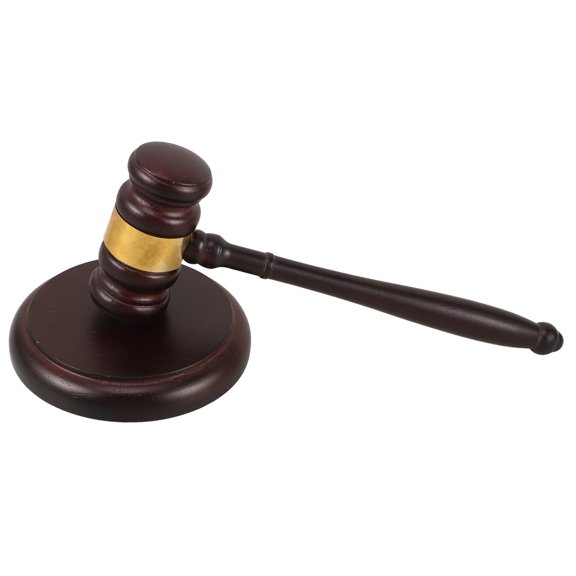 CIMAXIC Judge Gavel 1 Set Wood for Legal Proceedings and Courtroom Use