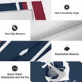 thumbnail image 5 of Navy Blue Red Stripe Outdoor Rug 3x5 Ft, Non Slip Washable Area Rug, Coastal Nautical Anchor Farmhouse Patio Rugs Carpet Runner, Large Floor Mat for Indoor/Outdoor Deck Porch Camping, 5 of 8
