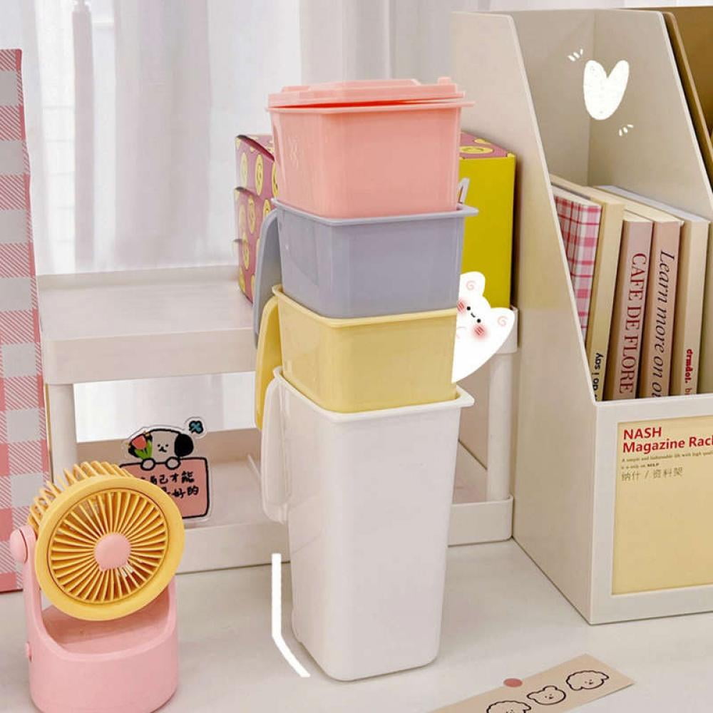  MARMERDO Pedal Trash can Household Organization Must Haves  Desktop Trash cans Pen Pencil Holder Trash bin Desk Kawaii Trash can  Garbage Container bin Recycling pp Small Trash can Office car