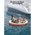 thumbnail image 3 of 8FT Inflatable Floating Water Hammock Island with Mesh Center, 800LBS Capacity Lake Pool Platform, 3 of 5