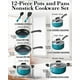 thumbnail image 2 of Juego de utensilios de cocina Cook N Home, antiadherentes, 12 piezas, color turquesa, 2 of 9