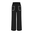thumbnail image 4 of Womens Baggy Wide Leg Pants Casual Fall Trousers Palazzo Pants Drawstring High Waist Barrel Sweatpants With Pockets, 4 of 8