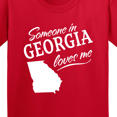 thumbnail image 4 of Inktastic Someone in Georgia Loves Me Youth T-Shirt, 4 of 5
