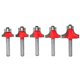 thumbnail image 1 of 5Pcs 6mm Corner Round Over Router Bit with Cleaning Milling Cutter for Wood Woodworking Tool, 1 of 5