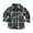 J, variant on Toddler Boys Girls Shirt Coat Jacket Plaid Long Sleeve Kids Turn Down Collar Button Tops Outwear for Girls Or Boys for Holiday Winter Party Christmas（18-24 Months Clear）
